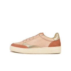 Pataugas BASALTE/SNME F2H BEIGE ROSÉ/DORÉ -Pataugas BASKET FEMME BASALT F2H NUDE DORE 2